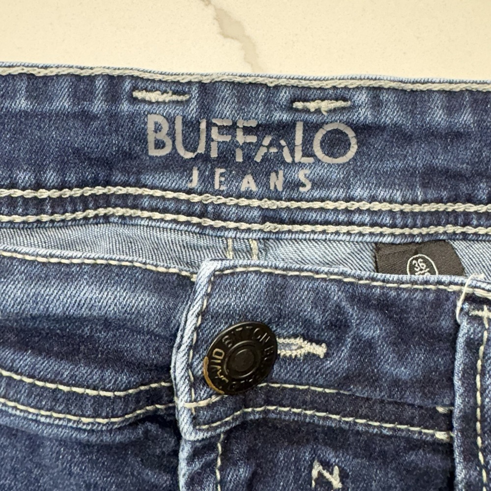 Buffalo David Bitton Mens Evan-x Slim Straight Stretch Jeans Size W36 L32 - Picture 8 of 10